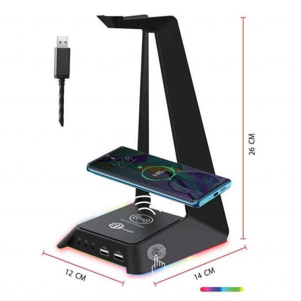 Standard HSW-02 Stand Headphone - Black