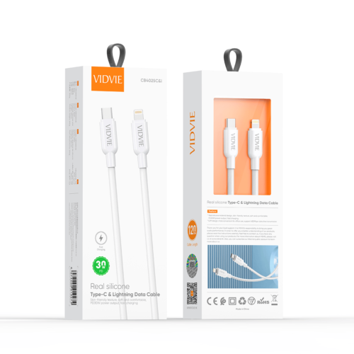 Vidvie CB4025C&i Type-C to Lightning Data Cable PD30W 120cm