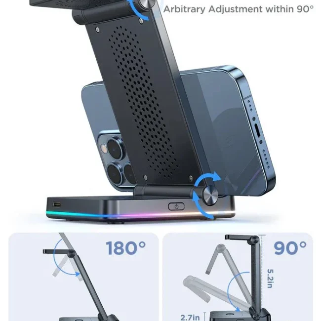 Joyroom 3-in-1 Foldable Wireless Charging Station JR-WQN01