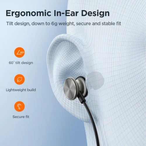 Joyroom JR-EW03 Wired In-Ear Metal Wired Earphones سماعة