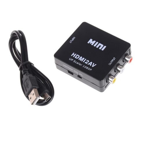 HDMI to AV Video Audio Converter Adapter Supporting PAL/NTSC