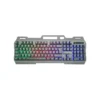 Utopia (K-102) Gaming Keyboard with Rainbow Color LED Lighting and Metal cover Plastic Gaming Surface