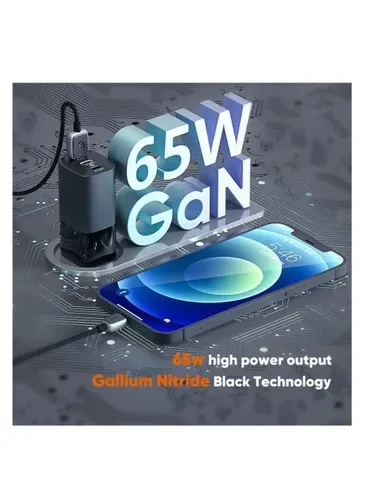 VIDVIE PLE220 65W QC 4.0 + PD 3.0 Charger 3 Ports Super Fast Charging