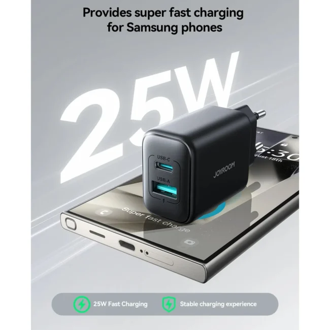 Joyroom 25W A+C Dual-Port Charger JR-TCF13