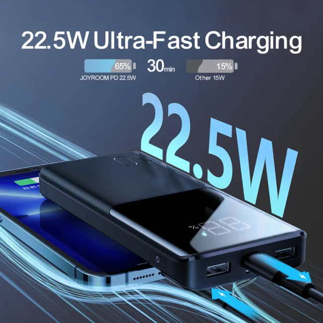 Joyroom JR-QP191 10000mah 22.5W Fast Charging Powerbank