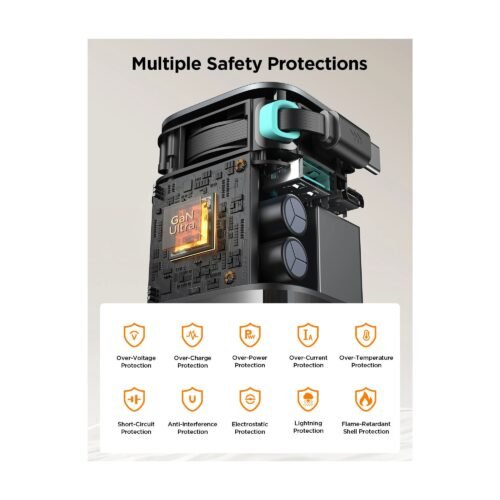 Joyroom Gan 65W Charger with Retractable Cable JR-TCL02EU