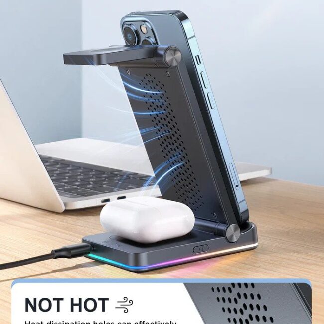Joyroom 3-in-1 Foldable Wireless Charging Station JR-WQN01