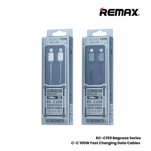 REMAX RC-C159 Bagcase Series 100W Type-C to Type-C PD Fast Charging Data Cable