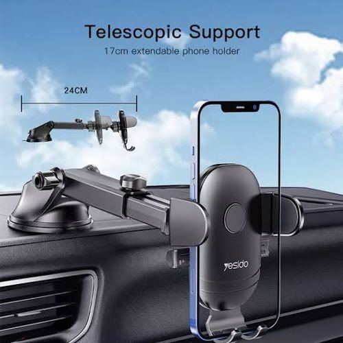 Yesido C138 Adjustable Clip Suction Cup Car phone Holder حامل موبايل للسيارة