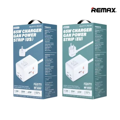 Remax RP-U157 Charger 65W GAN Power Strip Dual-Port AC Socket