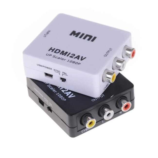 HDMI to AV Video Audio Converter Adapter Supporting PAL/NTSC