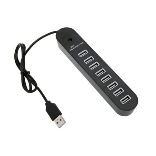 Skytech 8 Port USB 2.0 Data HUB High Speed Splitter Extender Built-In USB Cable