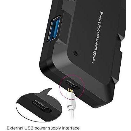 ONTEN OT-9102B USB 3.0 Type C OTG Hub with 4 Port USB 3.0 Ports with LED Light for Mobile Phone Laptop MacBook