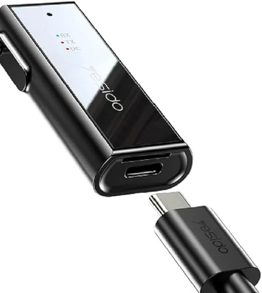 Yesido YAU41 Rechargeable Bluetooth v5 (TX+RX) Audio Adapter With Tf Reader