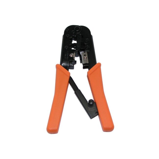 Dual Modular RJ45 Ratchet Crimping Tool