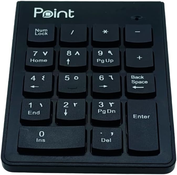 Point PT-220 Mini Wireless Numeric Keypad 2.4GHz, 18 Keys Portable Number Pad with USB Receiver - الصورة 8