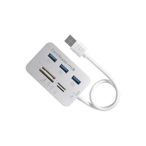 3Ports USB 3.0 Hub with Card Reader MS SD M2 TF Multi-in-1 Memory Adapter