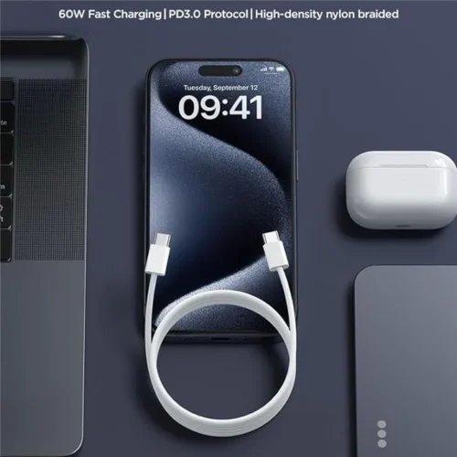 Joyroom A45 60W Fast Charging Type-C to Type-C Data Cable 1M Length