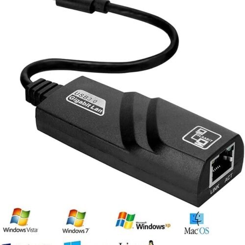 USB Type C 3.0 to Ethernet Adapter RJ45 Gigabit LAN 10/100/1000 Mbps