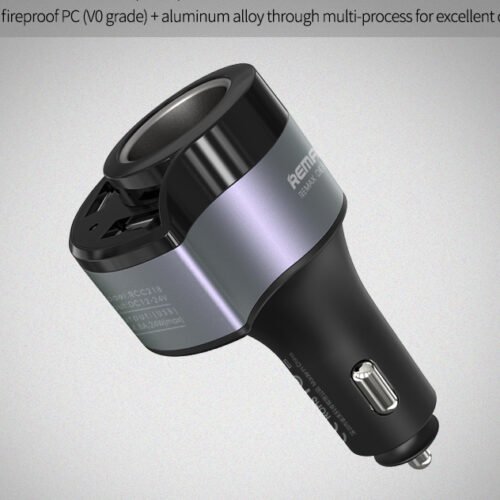 REMAX RCC218 CAR CHARGER 2USB 4.8A Fast Dual USB شاحن سيارة متعدد المنافذ