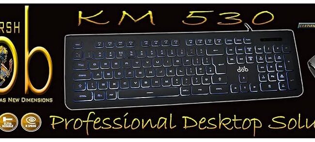 Dob KM 530 Wired USB Keyboard & Mouse Black