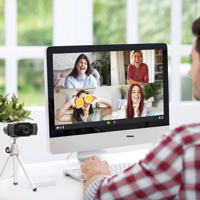 FHD Webcam 1080p 2MP Dual Microphone Stereo USB Webcam