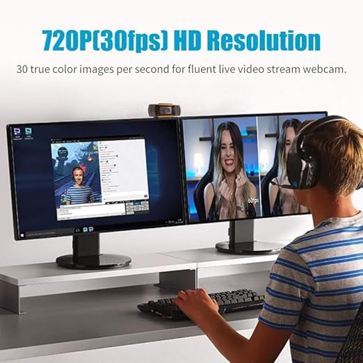 HD 720p Webcam USB Camera Drive-Free Web Cam Online Studying Meeting Calling Video Camera