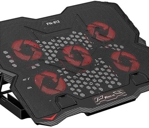 XTRIKE ME FN813 Laptop Cooling Pad Stand  5x Led Fans 2 USB Ports