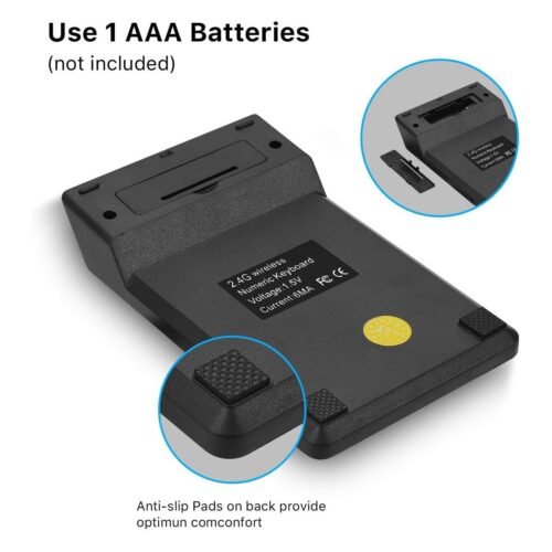 Wireless Numeric Keypad, 2.4G Portable Mini Numpad