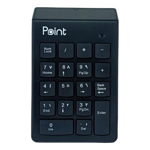 Point PT-220 Mini Wireless Numeric Keypad 2.4GHz, 18 Keys Portable Number Pad with USB Receiver