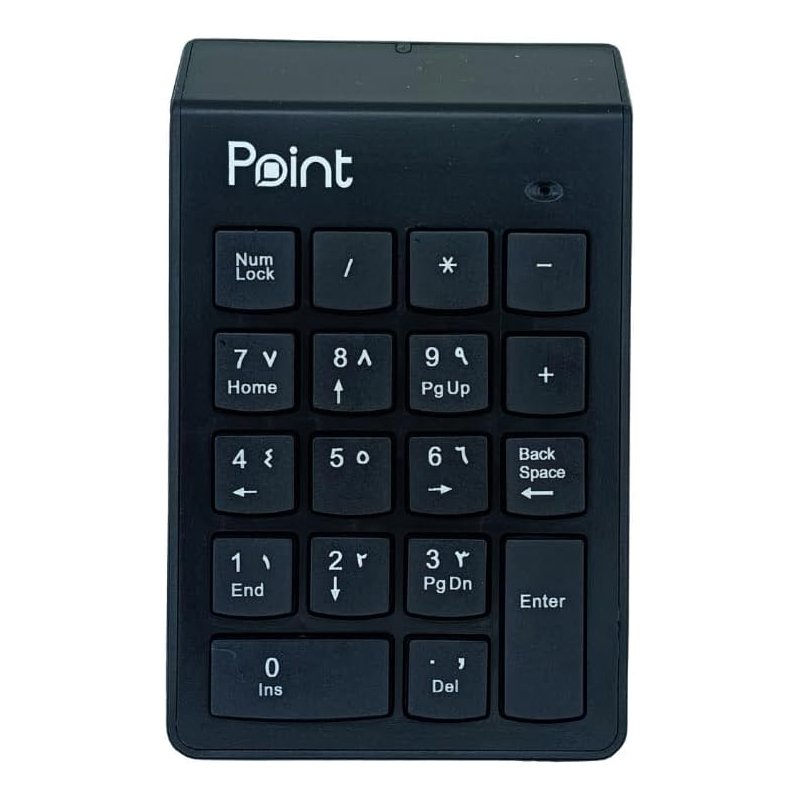Point PT-220 Mini Wireless Numeric Keypad 2.4GHz, 18 Keys Portable Number Pad with USB Receiver
