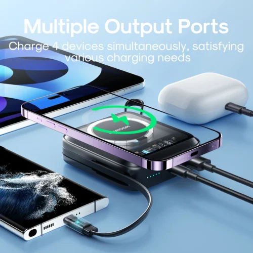 Joyroom JR-L006 22.5W Magnetic Wireless Power Bank 10000mAh باوربنك ماج سيف