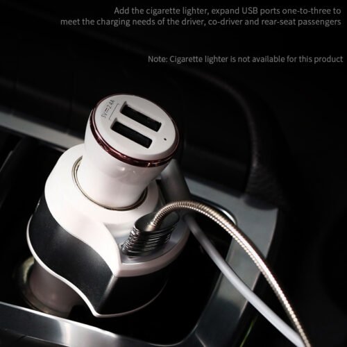 REMAX RCC218 CAR CHARGER 2USB 4.8A Fast Dual USB شاحن سيارة متعدد المنافذ