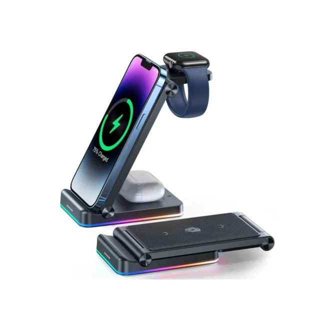 Joyroom 3-in-1 Foldable Wireless Charging Station JR-WQN01