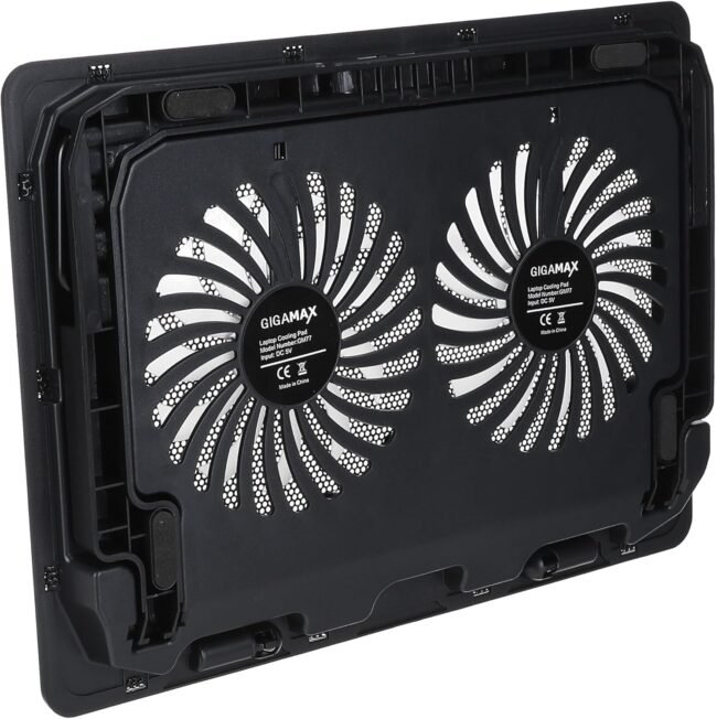 ⁦Gigamax gm77 Cooler Fan Up to 17″ Laptop⁩ - الصورة ⁦3⁩