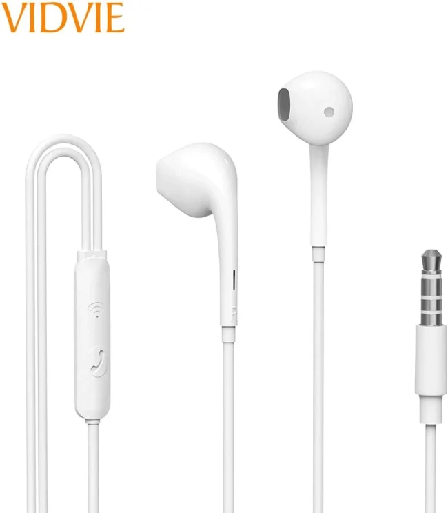 VIDVIE HS645 Wired Stereo Earphones With Microphone In Ear Headset 3.5mm