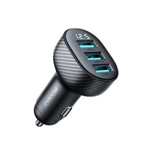 JR-CCD03 3.4A 3USB Digital Display Car Charger