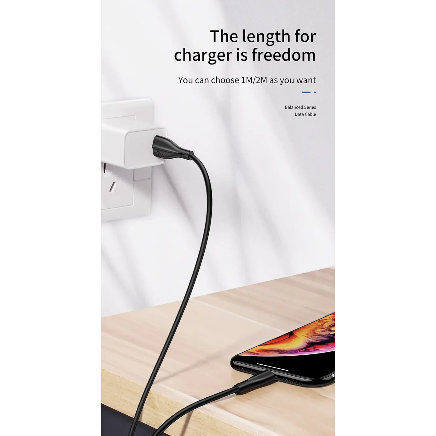 JOYROOM S-M405 Balanced Series USB To USB-C Charging Data Cable 1M كابل شحن و نقل بيانات تايب سي 7 اشترِ كابل Joyroom S-M405 USB-C بمصر. كابل PVC مرن وقوي بقوة 2.4 أمبير لشحن ومزامنة أجهزة الأندرويد والملحقات بأفضل سعر من KCS Store.