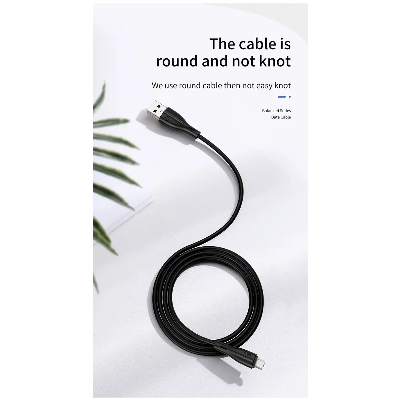 JOYROOM S-M405 Balanced Series USB To USB-C Charging Data Cable 1M كابل شحن و نقل بيانات تايب سي 6 اشترِ كابل Joyroom S-M405 USB-C بمصر. كابل PVC مرن وقوي بقوة 2.4 أمبير لشحن ومزامنة أجهزة الأندرويد والملحقات بأفضل سعر من KCS Store.