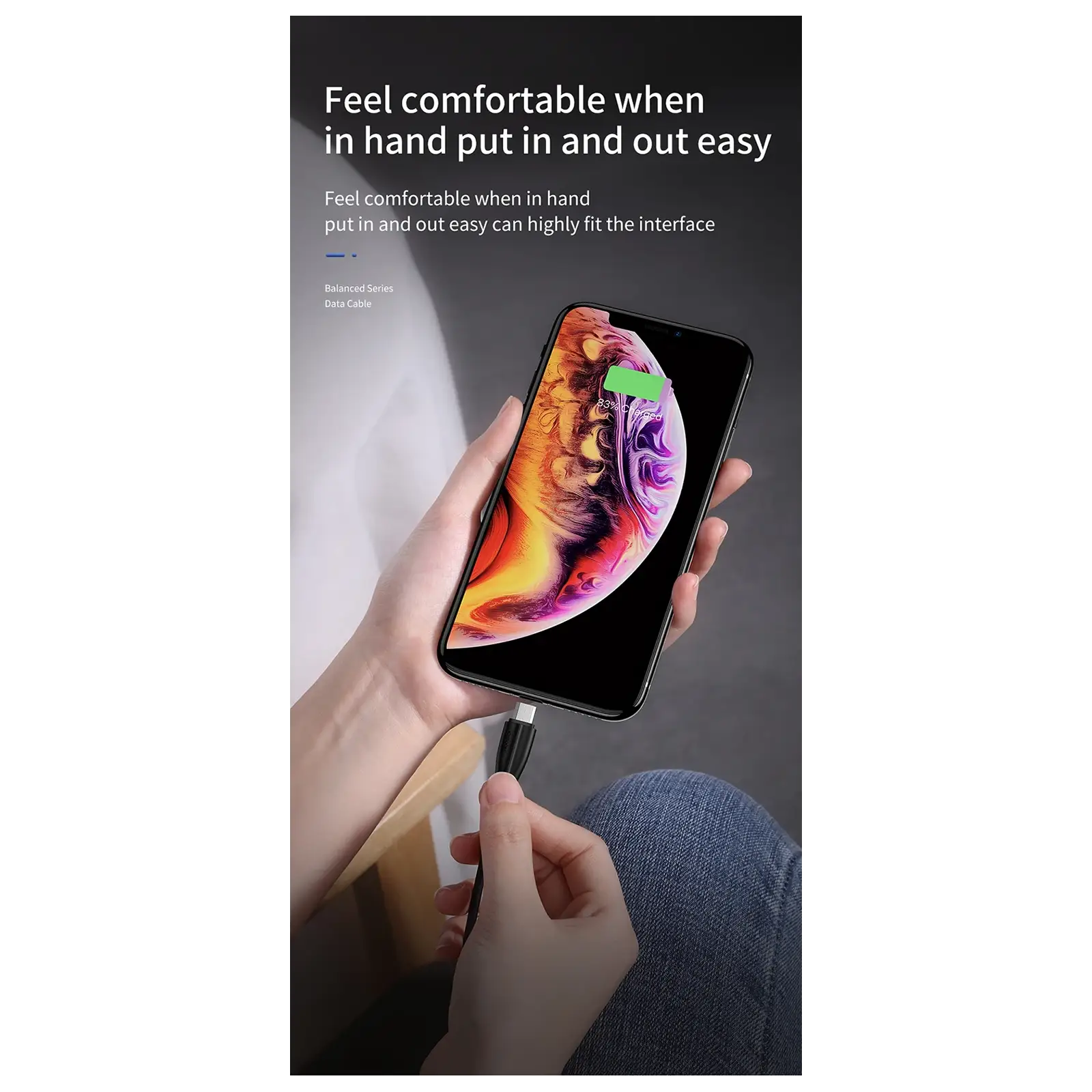JOYROOM S-M405 Balanced Series USB To USB-C Charging Data Cable 1M كابل شحن و نقل بيانات تايب سي 3 اشترِ كابل Joyroom S-M405 USB-C بمصر. كابل PVC مرن وقوي بقوة 2.4 أمبير لشحن ومزامنة أجهزة الأندرويد والملحقات بأفضل سعر من KCS Store.