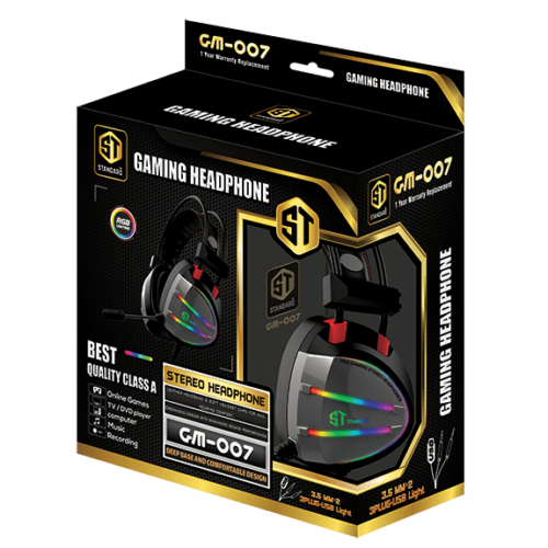 ST-Standard GM-07 Headphone Gaming Plug USB Surround sound