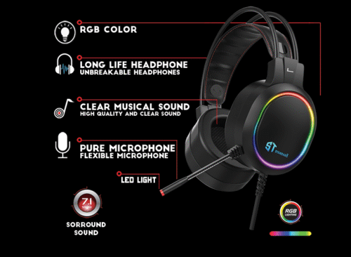 ST-Standard GM-09 Headphone Gaming Plug USB