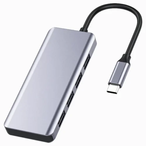 Recci Rh06 5 In 1 Hub USB-C-Grey