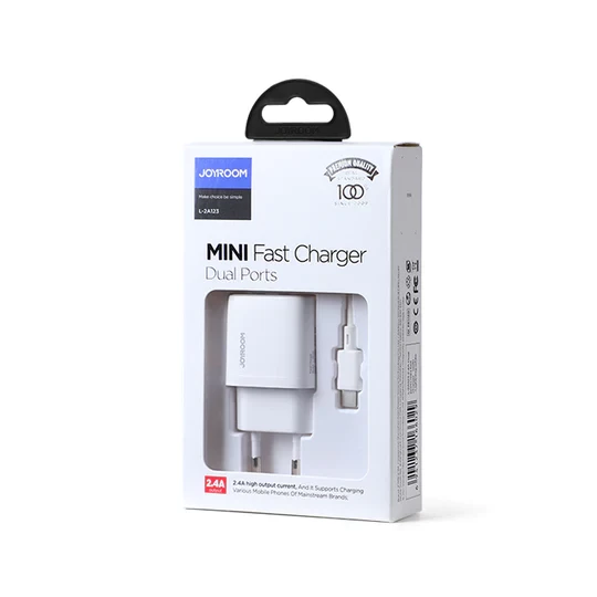 JOYROOM L-2A123 2.4A 12W Dual Ports Fast Charger