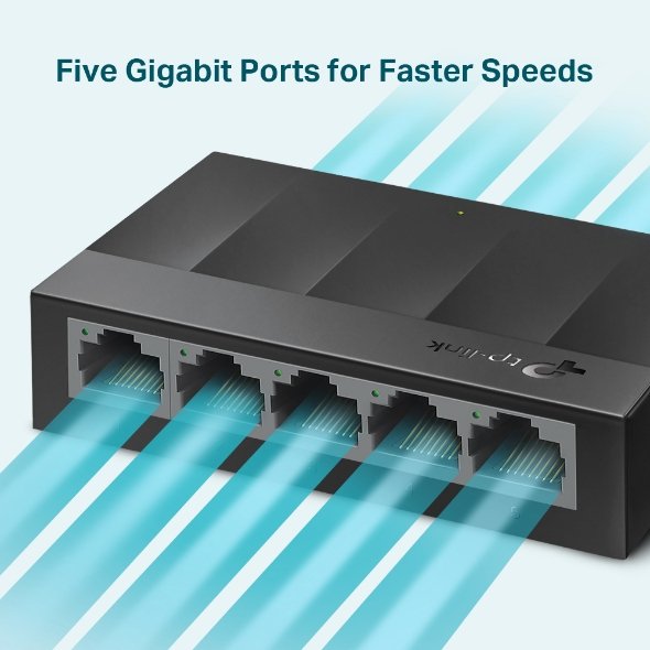 TP-link LS1005G 5-Port 10/100/1000Mbps Desktop Switch