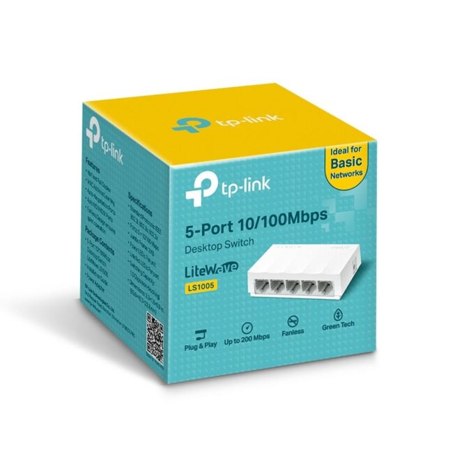 LS1005 5-Port 10/100Mbps Desktop Network Switch
