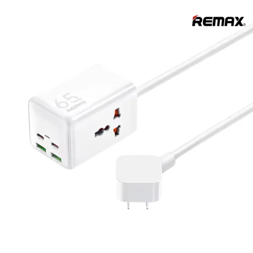 Remax RP-U157 Charger 65W GAN Power Strip Dual-Port AC Socket