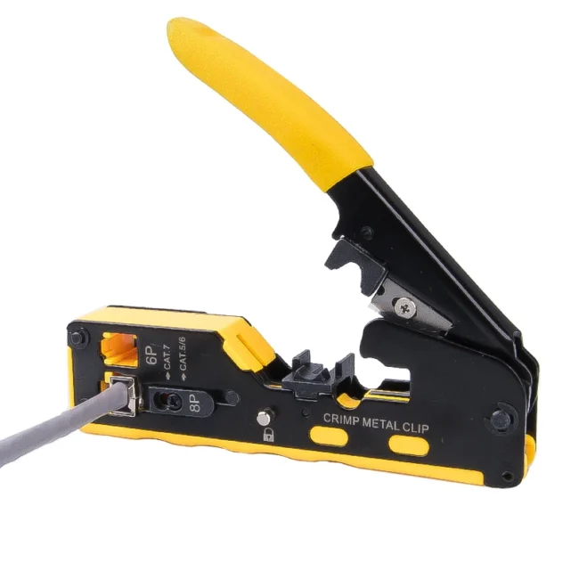 Crimping Tool CAT5e/6/6A/7/8 modular plugs