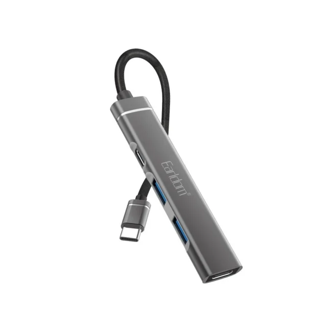 Earldom HUB19 4Ports HUB Type-C For Charge and Listen to Music