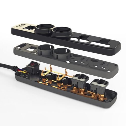 iLOCK no.5028 Power Strip 4 Points/ 1 Key/ 2 Meters